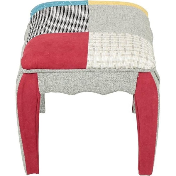Totò Piccinni Pouf Carnaval i Tygdesign Patchwork med vaddering
