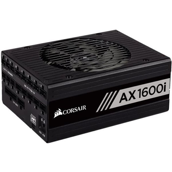 CORSAIR AX1600i Titanium PC Strömförsörjning - Modulär (CP-9020087-EU) Svart