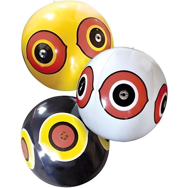 Set med 3 uppblåsbara skrämselballonger - RIBILAND - Flerfärgad - Vuxen - Diameter 60/41cm Flerfärgad