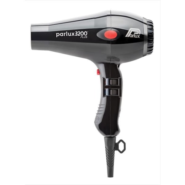 Hårtork - PARLUX 3200 Plus - 1900W - Luftflöde 71m3/h - 4 temperaturer - 2 hastigheter - Svart Svart