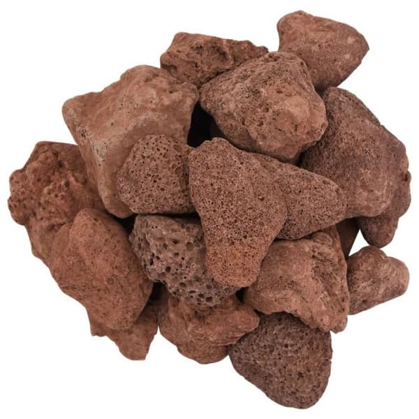 Vulkaniska stenar - VIDAXL - 25 kg - Röd - 5-8 cm