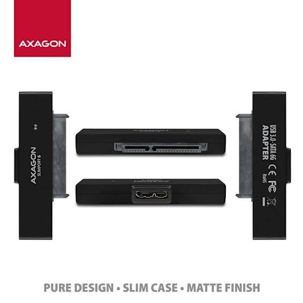 AXAGON ECO AXAGON USB 3.0 Externt hölje för SATA I/II/III 6G UASP-hårddisk, SSD, HDD - ADSA-1S6