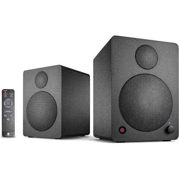 WAVEMASTER Cube minihögtalare Svart - 36W Bluetooth-streaming för TV/PC/Surfplatta/Smartphone Svart