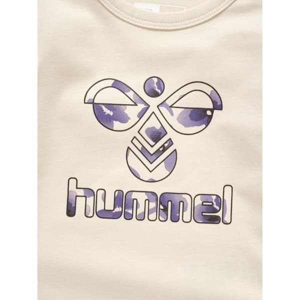 Långärmad bodysuit för flickor Hummel Githa whitecap grå 3 år