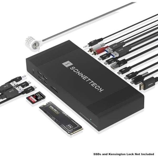 Thunderbolt 4-hub - SONNET - Echo 20 - 3 Thunderbolt 4-portar - 100W - HDMI 2.1