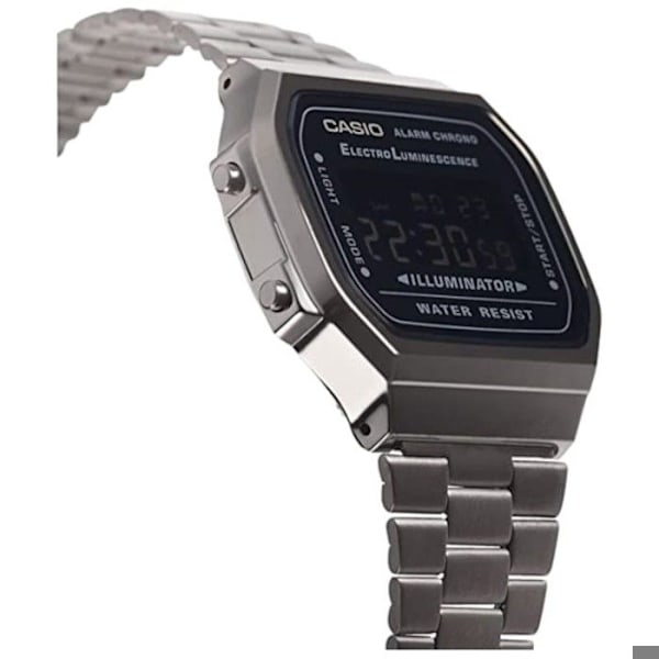 Klocka - Casio - A168WEGG-1BEF - Unisex - Svart - Rostfritt stål - Digital Svart
