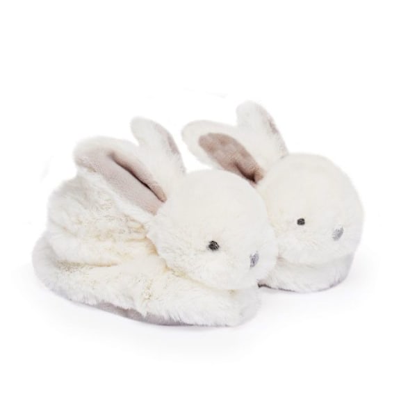 DOUDOU ET COMPAGNIE Lapin - Box tofflor med skaller Taupe 0-6 månader Mol