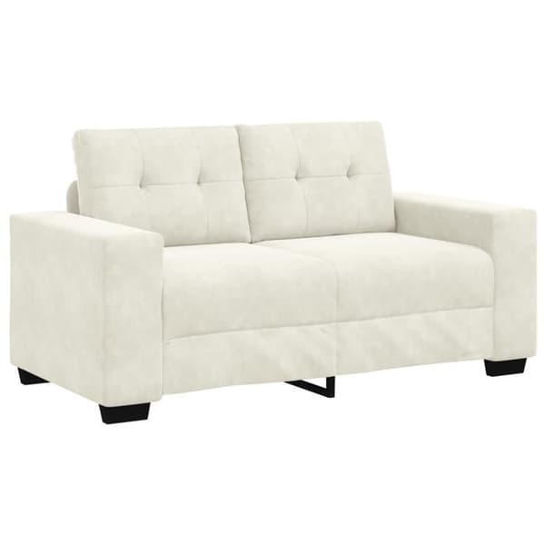 Kökssoffa Loveseat Crème 120 cm i Sammet