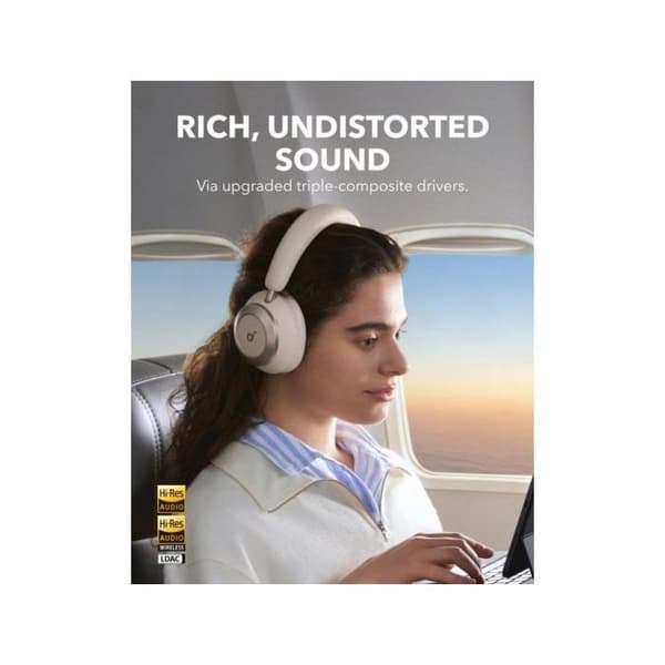 Hörlurar - Soundcore - Space One Pro - Trådlös - Bluetooth - Vit Vit