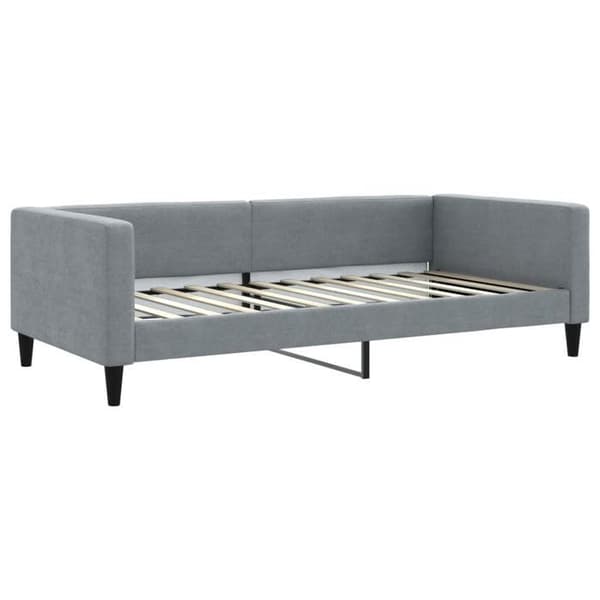 vidaXL Lätt grå vilstol 100x200 cm tyg 353988