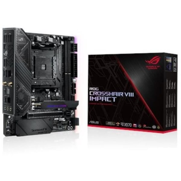 ASUS Crosshair VIII Impact moderkortsplats AM4 Mini DTX AMD X570