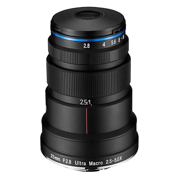 Laowa objektiv 25mm f/2.8 makro kompatibel med nikon Svart