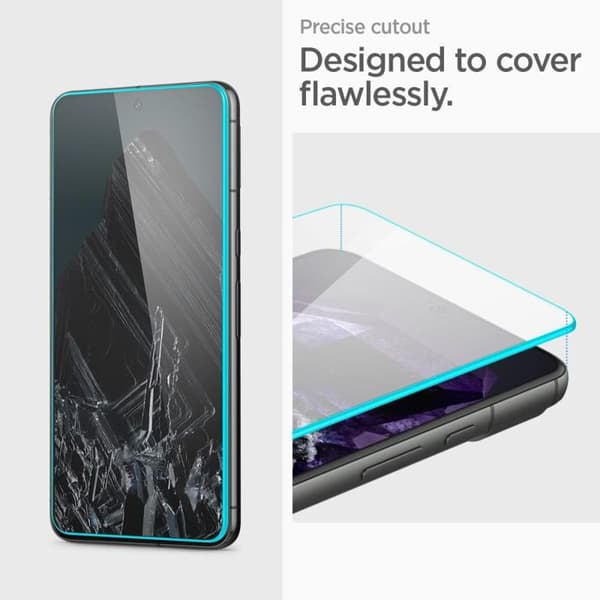 Härdat glas - Spigen - Align Master - Pack om 2 - Google Pixel 8 Pro - Transparent Transparent