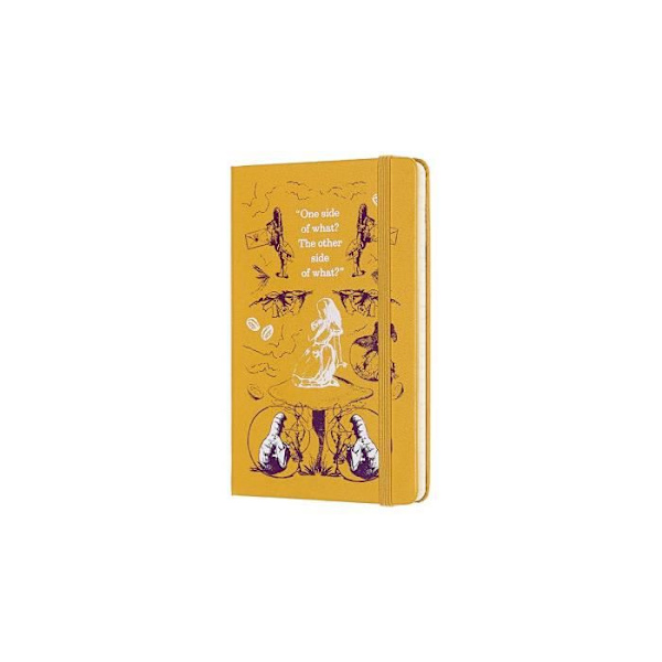 Moleskine 8058647628684 - KVM SWITCH - Alice in Wonderland Limited Edition 20-månaders fickveckoplanerare Gul