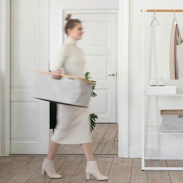 Tvättkorg - Brabantia - 118180 - 40 L - Rektangulär - Maskintvättbar Grå