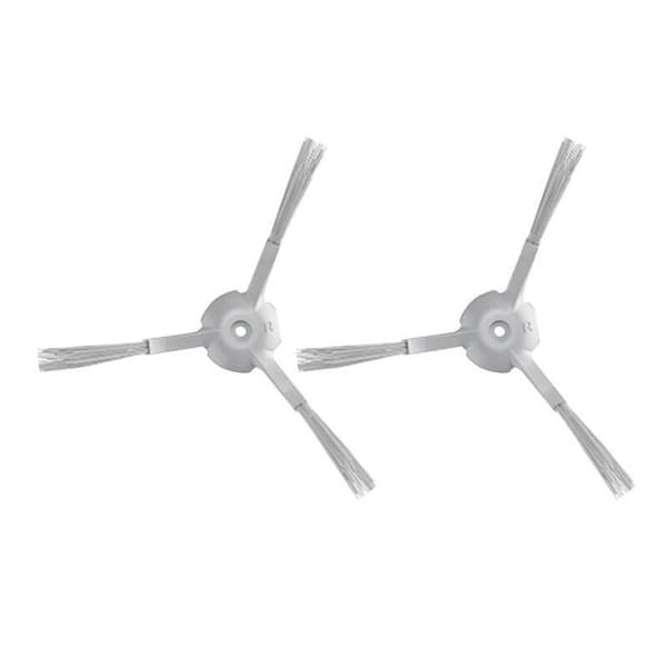 Sidorbrossor - ROIDMI - Eve Plus - 2 Stycken - Vit - Kompatibel med Robotdammsugare