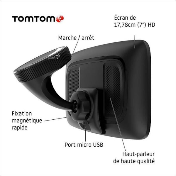 Husbil och husvagn GPS TOM TOM GO Camper Max - 7" HD-skärm - Världskartläggning