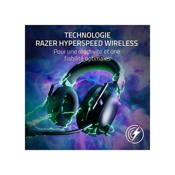 Gamingheadset - Razer - Blackshark V2 Pro - Tempest 3D-ljud - Unidirectionell mikrofon - USB-C/Bluetooth 5.2 Svart