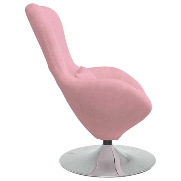 vidaXL Äggfåtölj Rosa Sammet 42002728