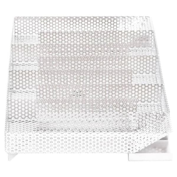Kallgenerator - Rostfritt stål - 8 kammare - 35 cm - Träflis - Silverfärgad silver-