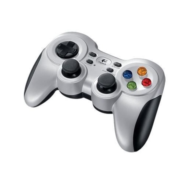 Gamepad - LOGITECH - F710 - Trådlös - Svart, Grå - Integrerad vibration Svart grå