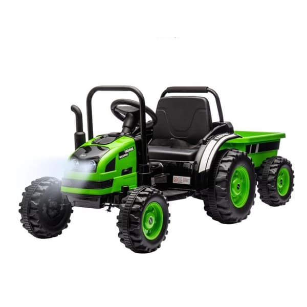 Eltraktor med släp FARMER Grön Grön