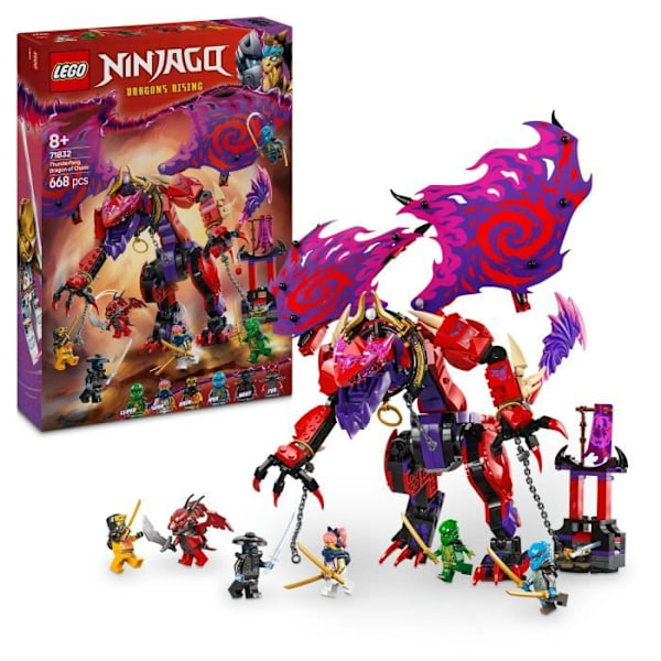 LEGO NINJAGO 71832 Croc-de-tonnerre: kaosdraken - Byggset från 8 år Flerfärgad