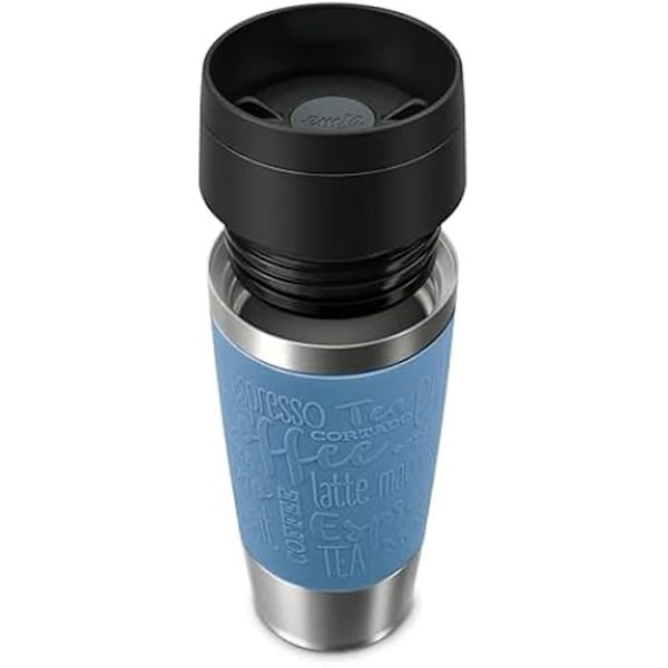 Isolerad mugg - EMSA - N20211 - Rostfritt stål - 0,36 l - 4h varm, 8h kall Aquablå