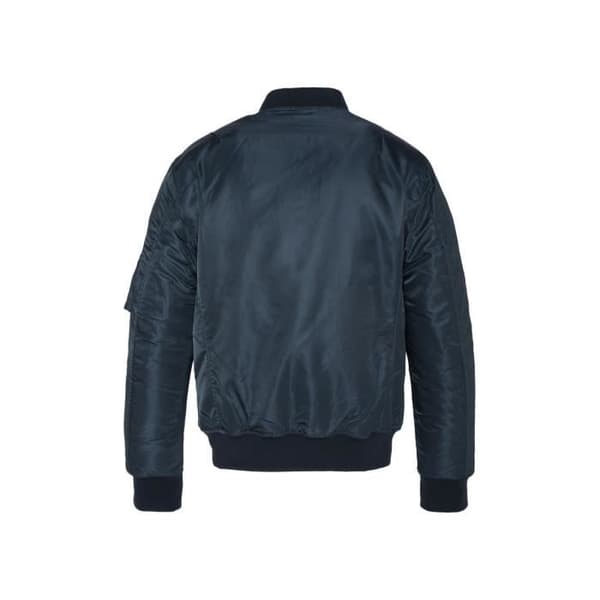 Herrblouson Schott MA-1 Airforcers marinblå – Teddy-krage, 100% nylon Blå M