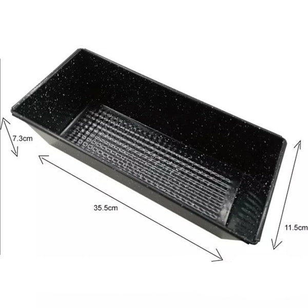 Brödform - KINGHOFF - KH-1773 - Non-stick stål - 35,5 cm - PFOA/PTFE säkert Svart