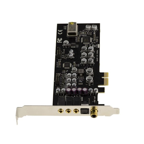 HiFi HD 7.1 24 Bit 192KHz 100db ljudkort på PCIe-port - Oxygen CM8828 / CM9882A - Hög och låg profil