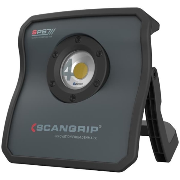 LED COB-projektor - Nova - 4 SPS - 4000 Lumen - Li-ion-batteri 11,1V - IP67/IK07 svart