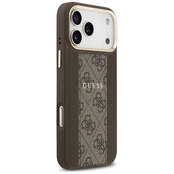 Guess Hardcase 4G Stripe MagSafe för iPhone 17 Pro Max - Brun Brun