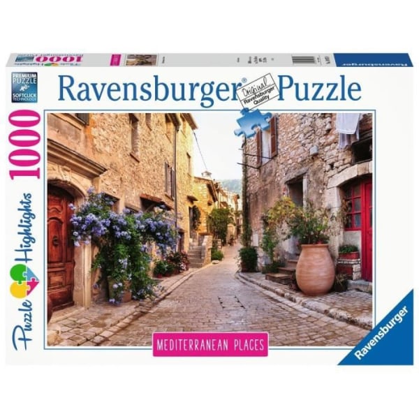 1000 bitars pussel - Medelhavet Frankrike - Ravensburger - Landskap och natur - Flerfärgad Flerfärgad