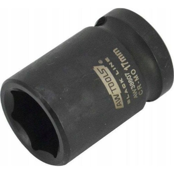 Douilles - ändstycken Awtools - AW38611BL - HEXAGONAL SLAGSKAFT 1/2 KORT 21mm SVART LINJE
