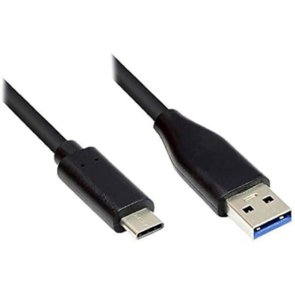 USB 3.0 anslutningskabel - GOOD CONNECTIONS - USB-C till USB 3.0 A - 1 m - Dubbel skärmning - 5 Gbit/s