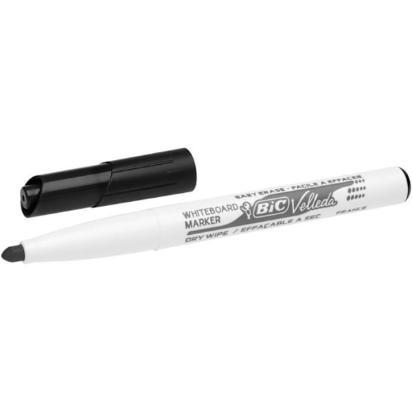 BIC Velleda 1741 Dry Erase Whiteboard-markörer, Medium Bullet Tip - Diverse färger, påse med 6 Blandad