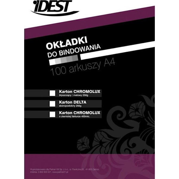 Idest - BEONKTCXA4250GNPX010001 - CHROMOLUX A4 250G inbindningsfodral gröna 100 st. ()