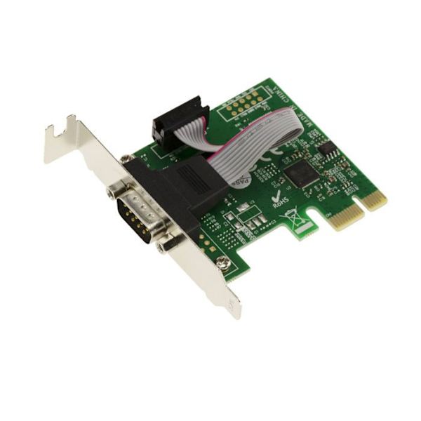 PCI Express-kort - ASIX - AX99100 - 1 Port RS232 - Low och High Profile - Kompatibel med Windows och Linux