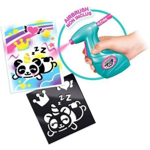 Airbrush plysch Airbrush Art färgsats - Refill (1014)