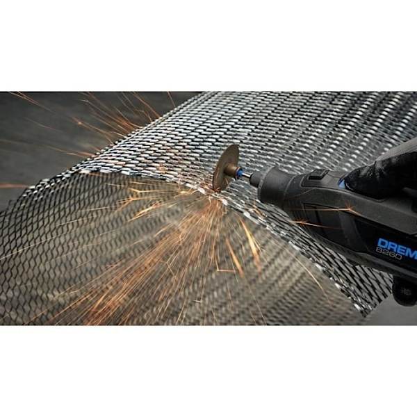 Dremel 8260 anslutet sladdlöst multifunktionsverktyg - 65 tillbehör + 5 anpassningar Blå