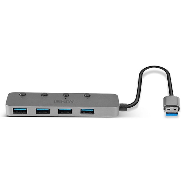 LINDY Hub USB 3.0 4 portar Silver