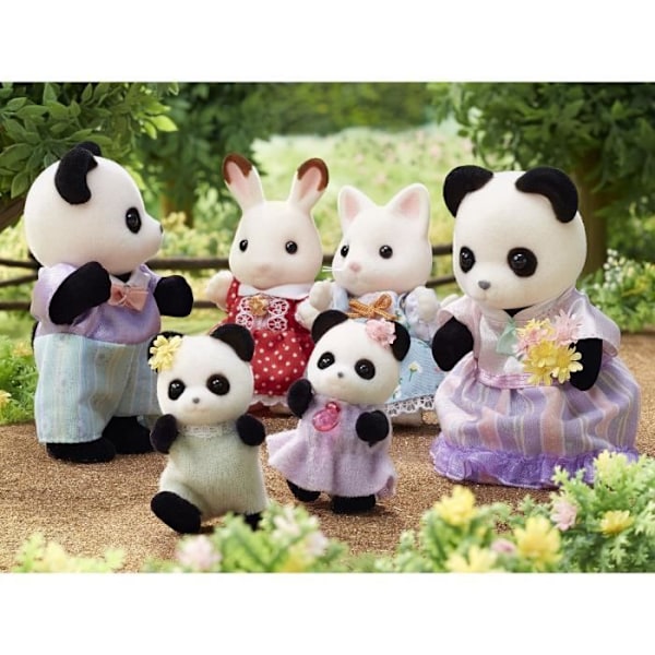 Sylvanian Familjer Pandafamiljen för barn - familjer Flerfärgad