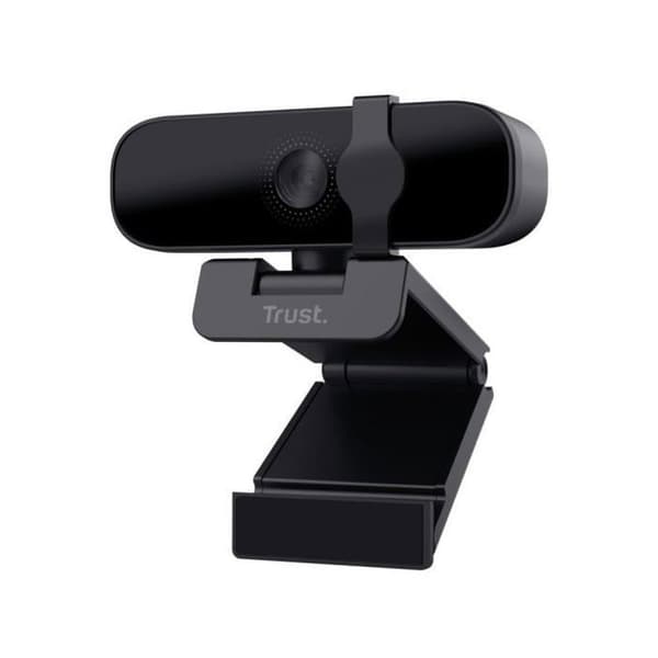Webcam USB - TRUST - Tanor - Full HD 1080p - Inbyggd mikrofon - Integritetslock - PC/Mac