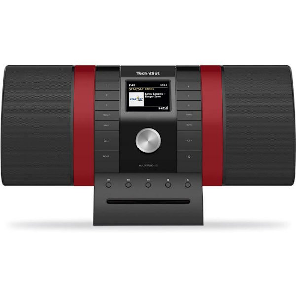 TechniSat MultyRadio 4.0 Internetradio med Dab+, FM, CD-spelare, färgskärm och stereomusikströmning