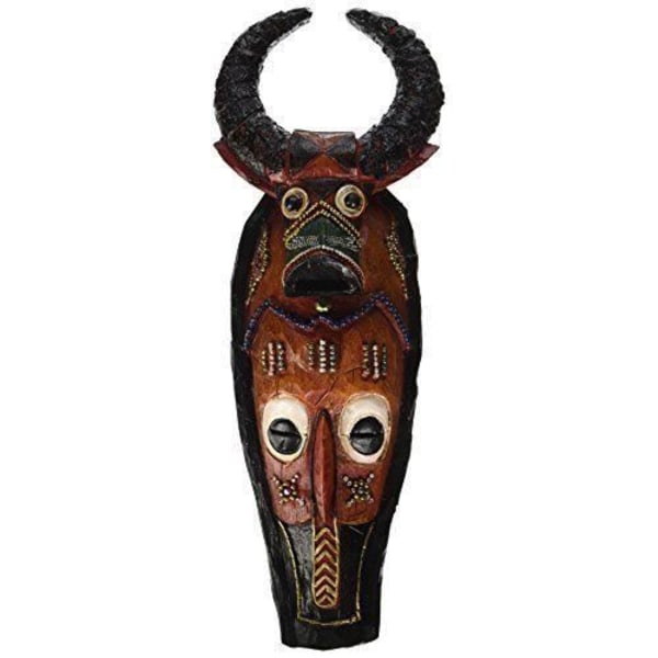 Design Toscano Interpet Masks of the Congo Cape Buffalo Cape Buffalo väggskulptur - QL19713