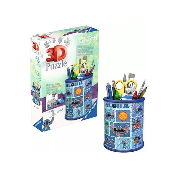 Pussel 3D - RAVENSBURGER - Disney Stitch - 54 bitar - Plast - Höjd 10 cm