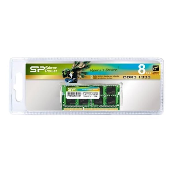 RAM-minne DDR3L - Silicon Power - 8Go 1600MT/s - CL11 UDIMM - SP008GLSTU160N02