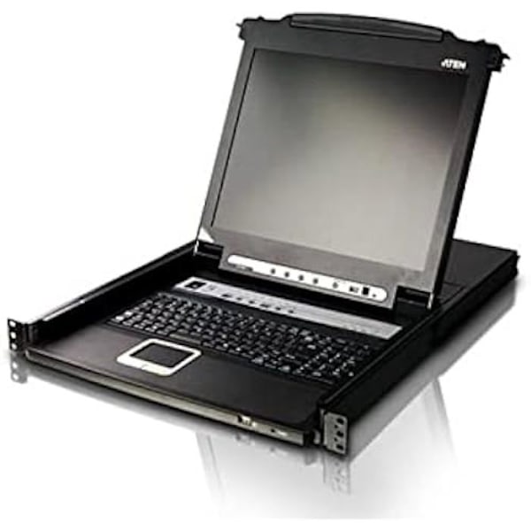 KVM-switch - ATEN - CL5716M - 16 portar - Plattformstöd - Upplösning 1280x1024 Svart