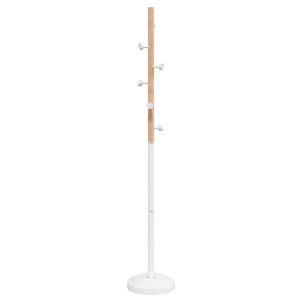 Vit hängare vit 177 cm pulverbelagt järn Vit
